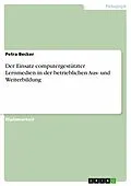 E-Book (epub) Der Einsatz computergestützter Lernmedien in der betrieblichen Aus- und Weiterbildung von Petra Becker