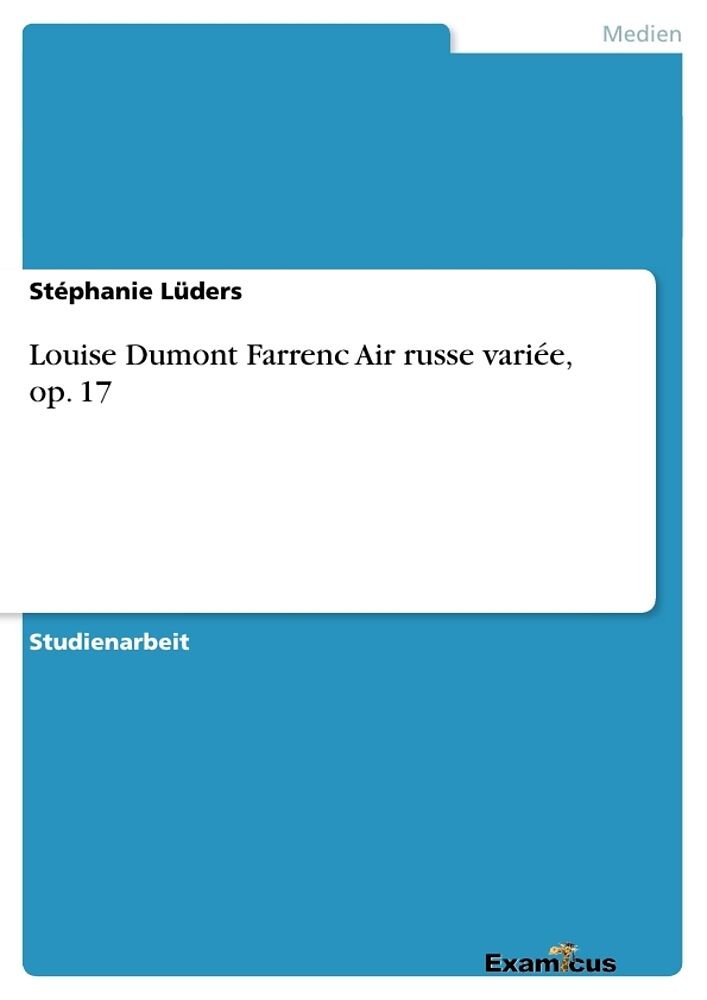 Louise Dumont Farrenc Air russe variée, op. 17