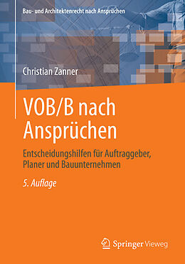 E-Book (pdf) VOB/B nach Ansprüchen von Christian Zanner