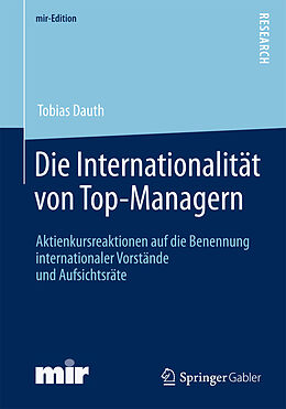 E-Book (pdf) Die Internationalität von Top-Managern von Tobias Dauth