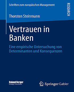 Kartonierter Einband Vertrauen in Banken von Thorsten Steinmann