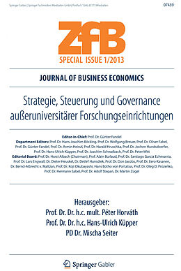 E-Book (pdf) Strategie, Steuerung und Governance außeruniversitärer Forschungseinrichtungen von Péter Horváth, Hans-Ulrich Küpper, Mischa Seiter