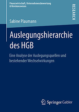 E-Book (pdf) Auslegungshierarchie des HGB von Sabine Plaumann