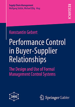 eBook (pdf) Performance Control in Buyer-Supplier Relationships de Konstantin Gebert