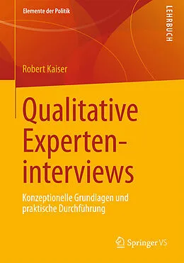 E-Book (pdf) Qualitative Experteninterviews von Robert Kaiser