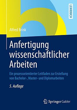 E-Book (pdf) Anfertigung wissenschaftlicher Arbeiten von Alfred Brink