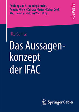 Kartonierter Einband Das Aussagenkonzept der IFAC von Ilka Canitz