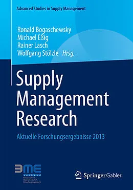 E-Book (pdf) Supply Management Research von Ronald Bogaschewsky, Michael Eßig, Rainer Lasch