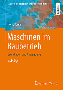 E-Book (pdf) Maschinen im Baubetrieb von Horst König