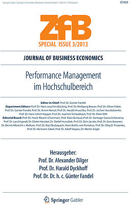 E-Book (pdf) Performance Management im Hochschulbereich von Alexander Dilger, Harald Dyckhoff, Günter Fandel