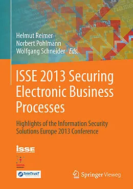 E-Book (pdf) ISSE 2013 Securing Electronic Business Processes von Helmut Reimer, Norbert Pohlmann, Wolfgang Schneider