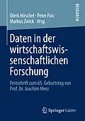 E-Book (pdf) Daten in der wirtschaftswissenschaftlichen Forschung von Dierk Hirschel, Peter Paic, Markus Zwick