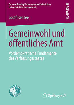 E-Book (pdf) Gemeinwohl und öffentliches Amt von Josef Isensee