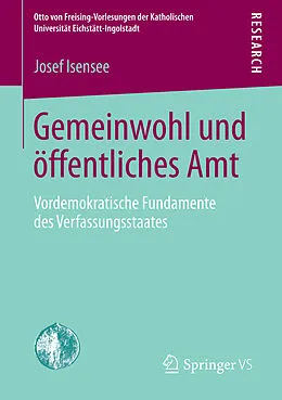 E-Book (pdf) Gemeinwohl und öffentliches Amt von Josef Isensee