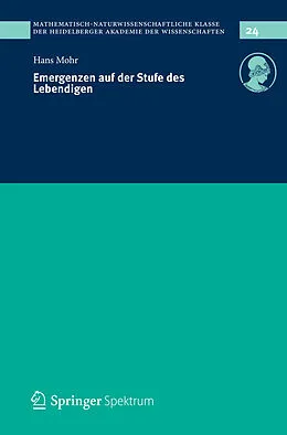 E-Book (pdf) Emergenzen auf der Stufe des Lebendigen von Hans Mohr