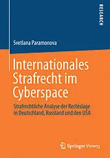 Kartonierter Einband Internationales Strafrecht im Cyberspace von Svetlana Paramonova