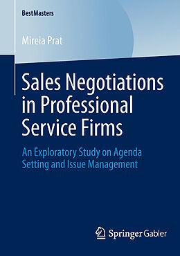 Kartonierter Einband Sales Negotiations in Professional Service Firms von Mireia Prat