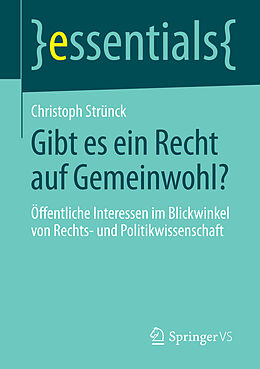 E-Book (pdf) Gibt es ein Recht auf Gemeinwohl? von Christoph Strünck