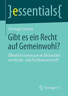 E-Book (pdf) Gibt es ein Recht auf Gemeinwohl? von Christoph Strünck