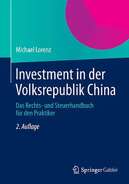 E-Book (pdf) Investment in der Volksrepublik China von Michael Lorenz