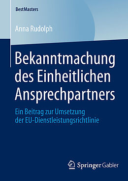 E-Book (pdf) Bekanntmachung des Einheitlichen Ansprechpartners von Anna Rudolph