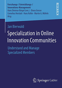 E-Book (pdf) Specialization in Online Innovation Communities von Jan Bierwald