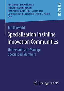 E-Book (pdf) Specialization in Online Innovation Communities von Jan Bierwald