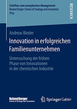 Kartonierter Einband Innovation in erfolgreichen Familienunternehmen von Andreas Binder