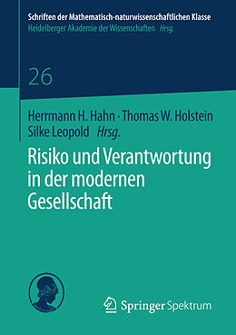 Kartonierter Einband Risiko und Verantwortung in der modernen Gesellschaft von 