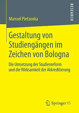E-Book (pdf) Gestaltung von Studiengängen im Zeichen von Bologna von Manuel Pietzonka