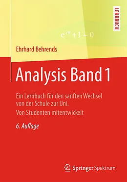 E-Book (pdf) Analysis Band 1 von Ehrhard Behrends