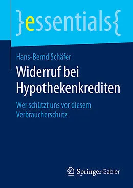 E-Book (pdf) Widerruf bei Hypothekenkrediten von Hans-Bernd Schäfer