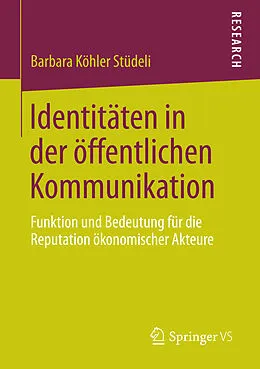 E-Book (pdf) Identitäten in der öffentlichen Kommunikation von Barbara Köhler Stüdeli