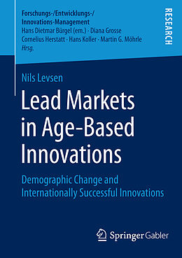 Couverture cartonnée Lead Markets in Age-Based Innovations de Nils Levsen