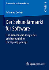 E-Book (pdf) Der Sekundärmarkt für Software von Johannes Becher