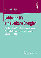 E-Book (pdf) Lobbying für erneuerbare Energien von Alexandra Seibt