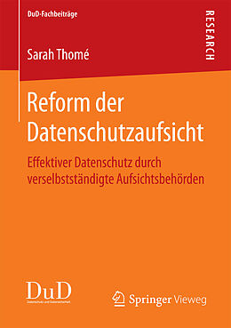 E-Book (pdf) Reform der Datenschutzaufsicht von Sarah Thomé