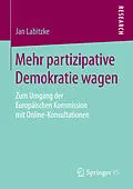 E-Book (pdf) Mehr partizipative Demokratie wagen von Jan Labitzke