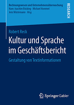Kartonierter Einband Kultur und Sprache im Geschäftsbericht von Robert Reck