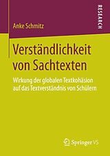 E-Book (pdf) Verständlichkeit von Sachtexten von Anke Schmitz