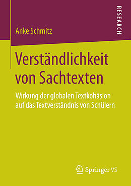 E-Book (pdf) Verständlichkeit von Sachtexten von Anke Schmitz