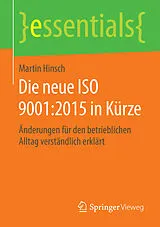 E-Book (pdf) Die neue ISO 9001:2015 in Kürze von Martin Hinsch