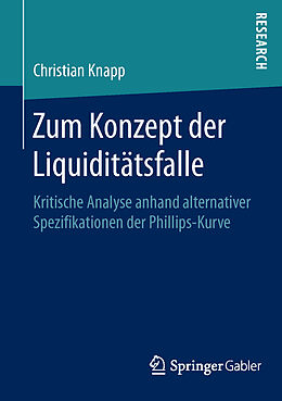 Kartonierter Einband Zum Konzept der Liquiditätsfalle von Christian Knapp