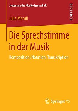 E-Book (pdf) Die Sprechstimme in der Musik von Julia Merrill