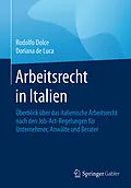 E-Book (pdf) Arbeitsrecht in Italien von Rodolfo Dolce, Dorianna de Luca