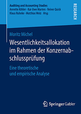 Kartonierter Einband Wesentlichkeitsallokation im Rahmen der Konzernabschlussprüfung von Moritz Michel