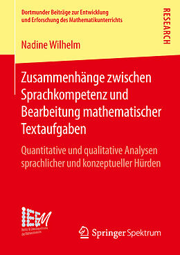 Kartonierter Einband Zusammenhänge zwischen Sprachkompetenz und Bearbeitung mathematischer Textaufgaben von Nadine Wilhelm