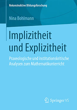 Kartonierter Einband Implizitheit und Explizitheit von Nina Bohlmann