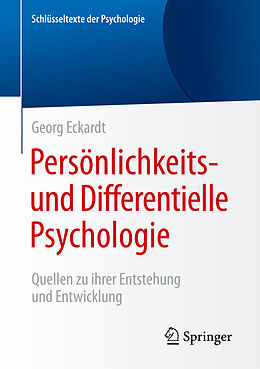 Kartonierter Einband Persönlichkeits- und Differentielle Psychologie von Georg Eckardt