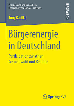 Kartonierter Einband Bürgerenergie in Deutschland von Jörg Radtke